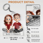 Custom Name Cartoon Character Gifts - Personalized Acrylic Keychain