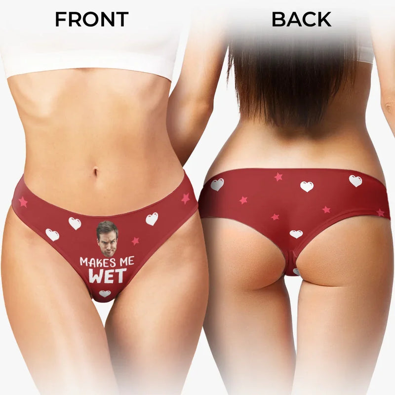 Custom Photo With You, I Am Fearless - Couple Personalized Women Briefs - Gift For Husband Wife, Anniversary