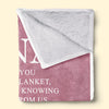 A Big Hug From Me - Family Personalized Custom Blanket - Mother's Day, Gift For Mom, Grandma