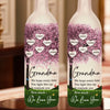 Lighting Up Love - Family Personalized Custom Bottle Lamp - Gift For Mom, Grandma