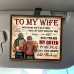 Custom Name Funny Wife Love Gifts - Personalized Car Visor Clip