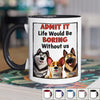 The Road To My Heart Is Paved With Paw Prints - Dog & Cat Personalized Custom Accent Mug - Gift For Pet Owners, Pet Lovers