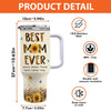 My Grandma, My Hero - Family Personalized Custom 40 Oz Stainless Steel Tumbler With Handle - Gift For Mom, Grandma