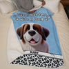 Happiness Is A Wet Nose And A Wagging Tail - Dog Personalized Custom Blanket - Gift For Pet Owners, Pet Lovers