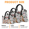 Furever Friends - Dog & Cat Personalized Custom 3D Inflated Effect Printed Leather Handbag - Gift For Pet Owners, Pet Lovers