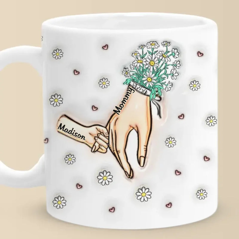 Grandma’s Love Is Forever - Family Personalized Custom 3D Inflated Effect Printed Mug - Gift For Mom, Grandma