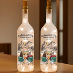 Custom Name Husband and Wife Camping Gifts - Personalized Bottle Lamp