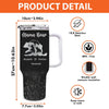 Your Smile Is My Joy - Family Personalized Custom 40 Oz Stainless Steel Tumbler With Handle - Gift For Mom, Grandma