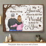 Custom Name Romantic Couple Gifts - Personalized Poster