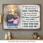 Custom Name Romantic Couple Gifts - Personalized Poster