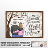 Together Is My Favorite Place To Be - Couple Personalized Custom Car Visor Clip - Gift For Husband Wife, Anniversary