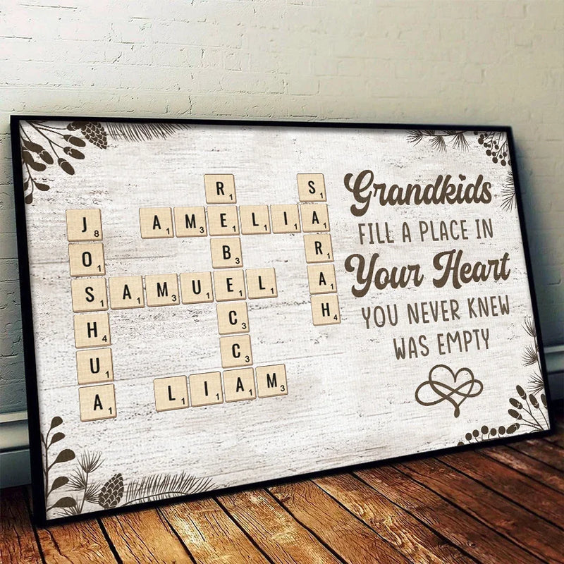 Keep The Memories Alive With A Special Touch - Family Personalized Custom Horizontal Poster - Gift For Grandma, Grandpa, Grandkid