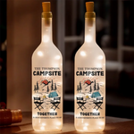 Custom Name Camping Family Gifts - Personalized Bottle Lamp