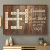 The Heartfelt Bond Between Grandparents And Kids - Family Personalized Custom Horizontal Poster - Gift For Grandma, Grandpa, Grandkid