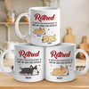 Retired Under New Management - Dog Personalized Custom Mug - Appreciation, Retirement Gift For Coworkers, Work Friends, Colleagues, Family Members, Pet Owners, Pet Lovers