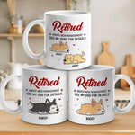 Custom Name Retired Dog Lover Gifts - Personalized Mugs