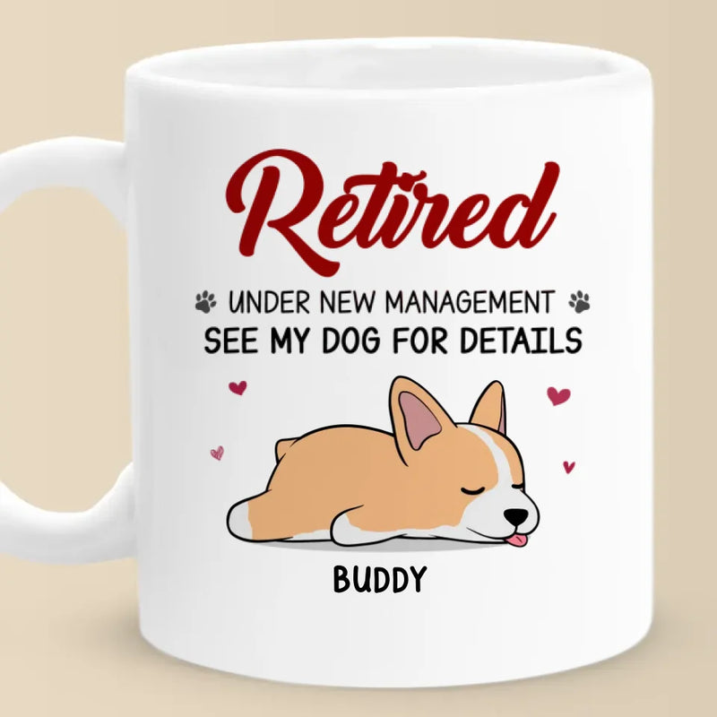 Custom Name Retired Dog Lover Gifts - Personalized Mugs