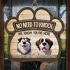Welcome To Our Home - Dog Personalized Custom Home Decor Wood Sign - House Warming Gift For Pet Owners, Pet Lovers