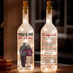Custom Name Romantic Love Gifts for Wife - Personalized Bottle Lamp