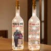Thank You For Always Being There For Me - Couple Personalized Custom Bottle Lamp - Gift For Husband Wife, Anniversary