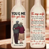 Thank You For Always Being There For Me - Couple Personalized Custom Bottle Lamp - Gift For Husband Wife, Anniversary