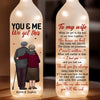 Thank You For Always Being There For Me - Couple Personalized Custom Bottle Lamp - Gift For Husband Wife, Anniversary