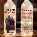 Custom Name Romantic Love Gifts for Wife - Personalized Bottle Lamp