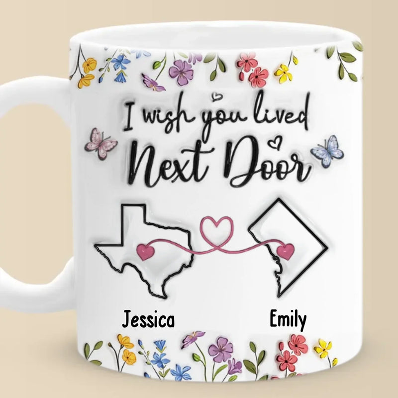Custom Name Long Distance Gifts - Personalized Mugs