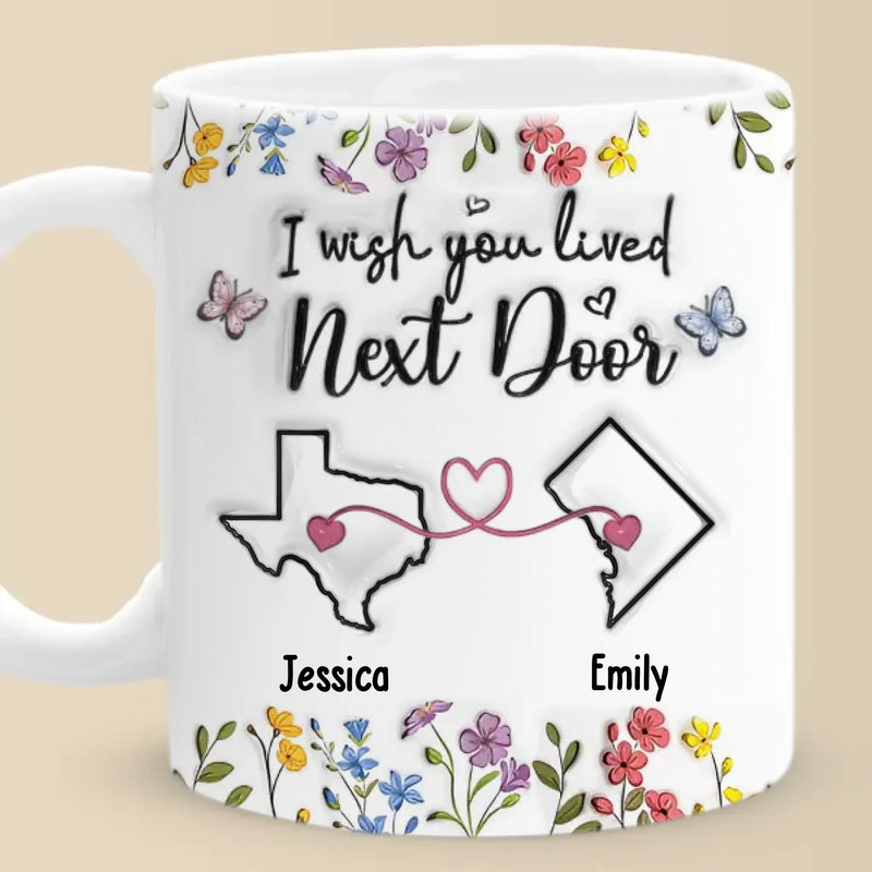 Custom Name Long Distance Gifts - Personalized Mugs