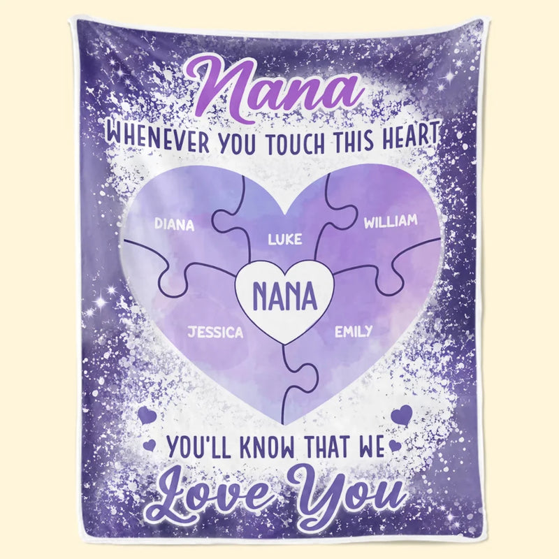 Forever Loving You - Family Personalized Custom Blanket - Gift For Mom, Grandma