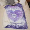 Forever Loving You - Family Personalized Custom Blanket - Gift For Mom, Grandma