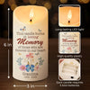 This Candle Illuminates Cherished Memories - Memorial Personalized Custom LED Candle - Sympathy Gift For Family Members