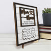 You Are The Piece That Holds Us Together - Family Personalized Custom 2-Layered Wooden Plaque With Stand - Mother's Day, Gift For Mom, Grandma