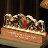 Everything We Are Is Because Of You - Family  Personalized Custom Acrylic Block 3D LED Night Light - Gift For Mom, Daughter