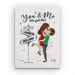 Custom Name Anniversary Couple Gifts - Personalized Building Brick Blocks