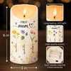 A Garden Of Love Grows In A Grandmother’s Heart - Family Personalized Custom LED Candle - Gift For Mom, Grandma
