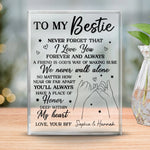 Custom Name Best Friend Gifts - Personalized Shaped Acrylic Plaque