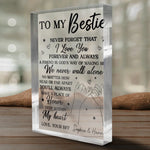 Custom Name Best Friend Gifts - Personalized Shaped Acrylic Plaque