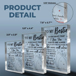 Custom Name Best Friend Gifts - Personalized Shaped Acrylic Plaque