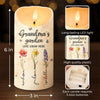 Motherhood Represents The Purest Form Of Love - Family Personalized Custom LED Candle - Gift For Mom, Grandma