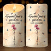 Motherhood Represents The Purest Form Of Love - Family Personalized Custom LED Candle - Gift For Mom, Grandma