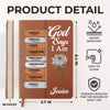 God Says I Am Unique - Family Personalized Custom Leather Journal - Gift For Yourself, Best Friends, Siblings, Family Members