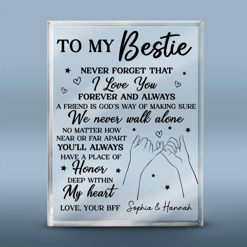 Custom Name Best Friend Gifts - Personalized Shaped Acrylic Plaque
