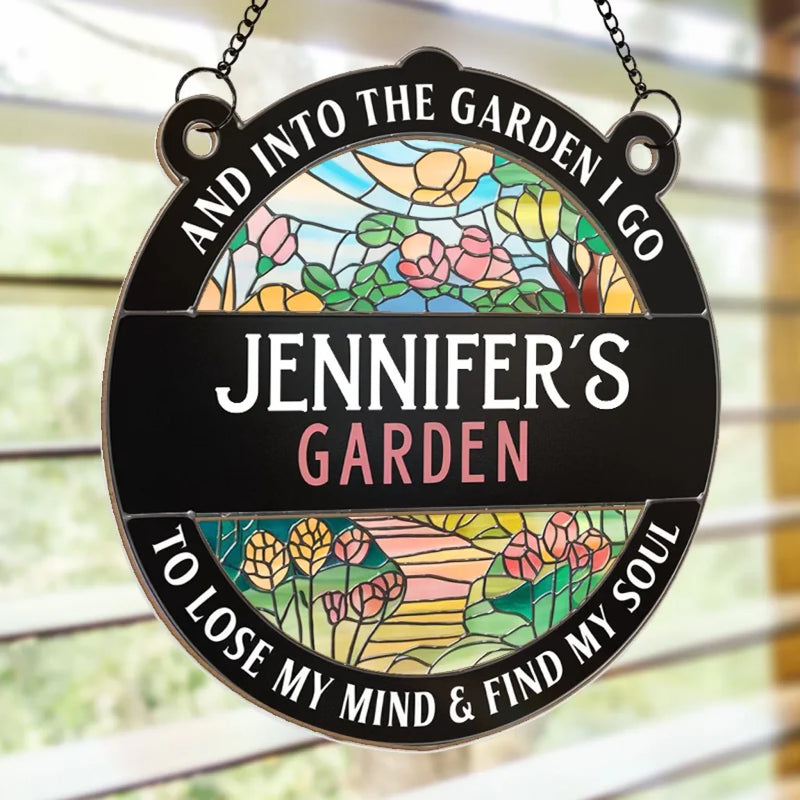 To Lose My Mind And Find My Soul - Family Personalized Window Hanging Suncatcher - Gift For Yourself, Best Friends, Siblings, Family Members