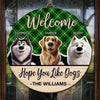Home Is Where The Dog Is - Dog Personalized Custom Home Decor Wood Sign - House Warming Gift For Pet Owners, Pet Lovers