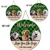 Home Is Where The Dog Is - Dog Personalized Custom Home Decor Wood Sign - House Warming Gift For Pet Owners, Pet Lovers