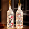 Let Love Light The Way - Couple Personalized Custom Bottle Lamp - Gift For Husband Wife, Anniversary