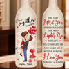 Let Love Light The Way - Couple Personalized Custom Bottle Lamp - Gift For Husband Wife, Anniversary