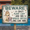 A Crazy Plant Lady - Dog Personalized Custom Home Decor Metal Sign - House Warming Gift For Pet Owners, Pet Lovers