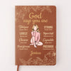 You Are Unique In This World - Family Personalized Custom Leather Journal - Gift For Yourself, Best Friends, Siblings, Family Members
